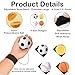 QHSXMQ 8 Stück Springball mit Schnur, Ø 6cm Handgelenk Ball Mit Schnur, Balls mit Gummiband für Kinder, Jumper Balls mit Schnur Fußball, Basketball, Baseball, Softball