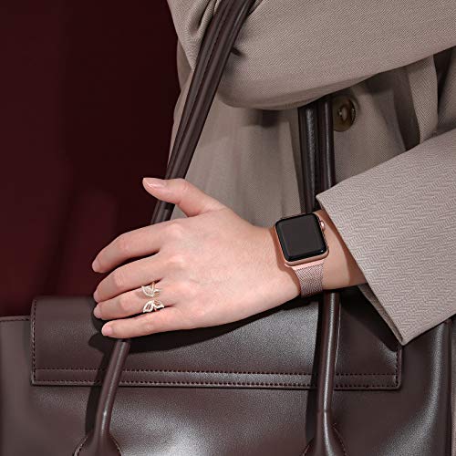 Ouwegaga Vervangende Bandje Compatibel met Apple Watch Bandje 38mm 40mm 42mm 44mm SE, Klassieke Roestvrijstalen Metalen… - Image 4