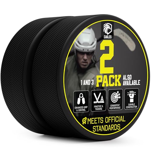 image for EAGLES Ice Hockey Pucks | High Grade Pucks Official Regulation Weight 