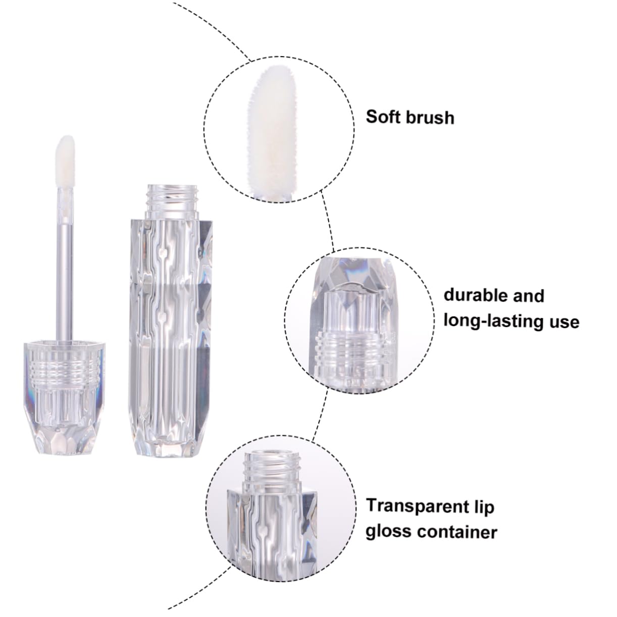 Angoily 15stücke Leere Lip Gloss Tuben Transparente Nachfüllbare Behälter Für Lippenpflege Für Reisen Und Unterwegs Leicht Und Handlich Für Lippenbalsam Und Lipgloss