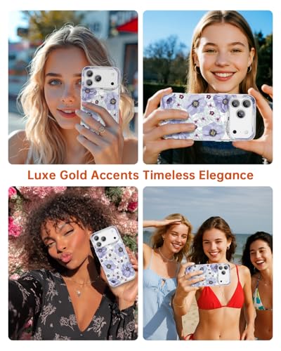 Coque iPhone 17 Pro Max transparente anémone pour le quotidien