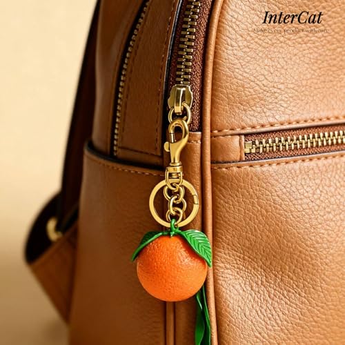 InterCat Cute Orange Fruit Purse Keychain Set - image 8