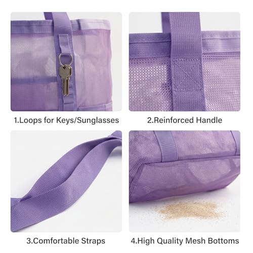 19% Off JOYPICKS Large Mesh Beach Tote for Women - Image 7