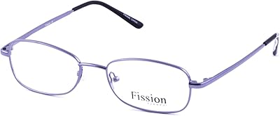 Fission 021 Eyeglasses|Clear Lens|Metal Frame|Size:52-18-138|Purple