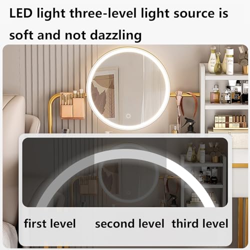 Beaka Toeletta da Trucco con Specchio e Luci LED