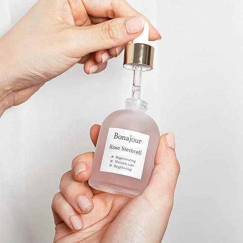 Miniatura 4 de [BONAJOUR] Ampolla de células madre de rosas de belleza vegana – Mejor cara antiarrugas y envejecimiento, cuidado iluminador/suero de cuidado total