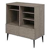 シェルフ 幅80cm Lサイズ ノワール【Noir】 グレー 灰色 ハイタイプ