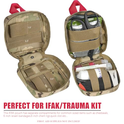 Bolsa táctica MOLLE Ifak individual pequeña para botiquín médico de emergencia 2