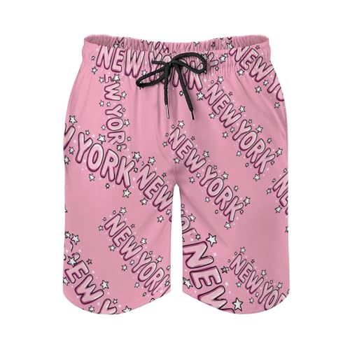 Newyork Mens Swim Trunks Quick Dry Board Shorts Beach Swimwear Bathing Suits2
