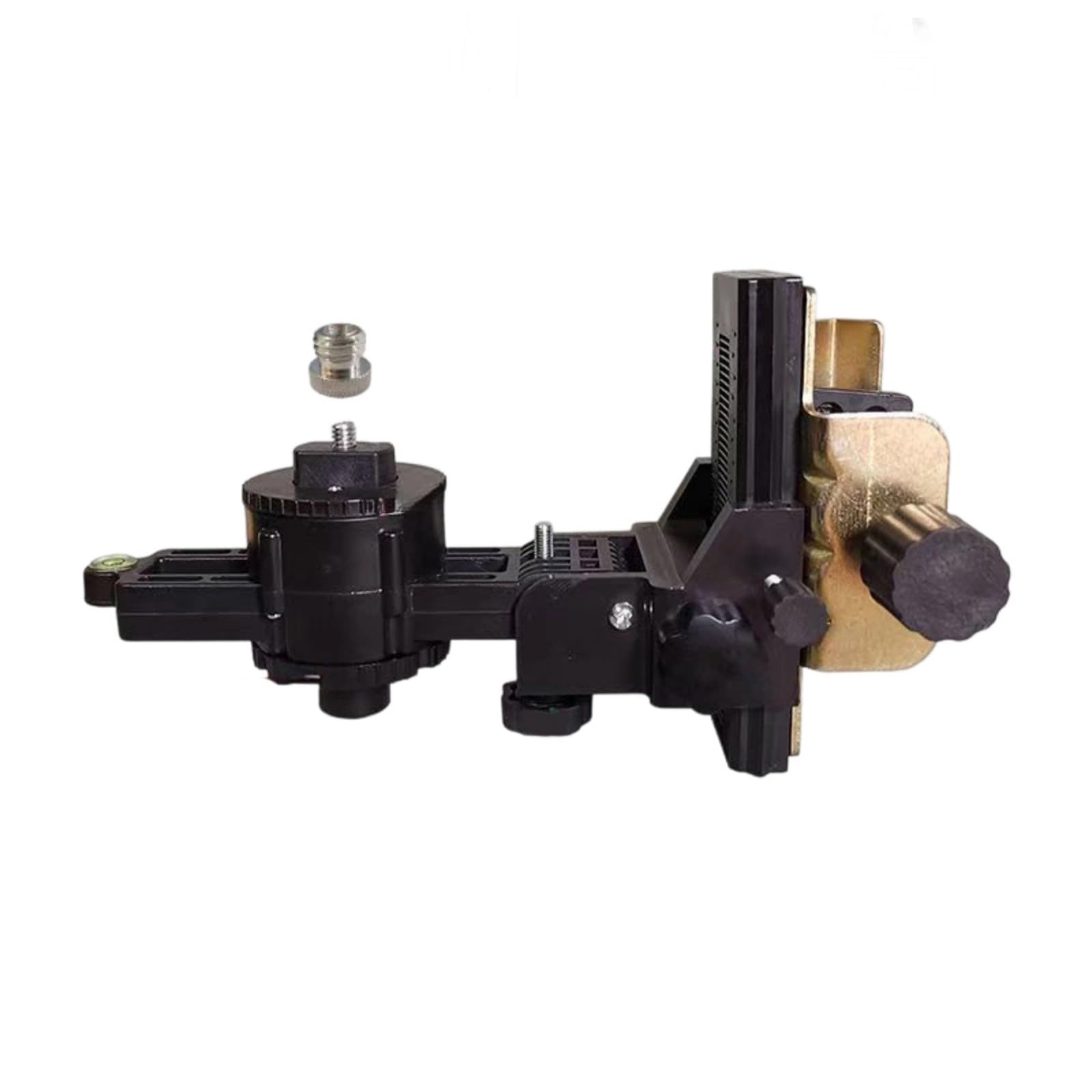 Hdoytxxm Iron Clamp Standard Lasering Levels Bracket With 6Mm 15Mm Adapters And Metal Clip For Stable Supporting On Poles Up To 50Mm Double Connection Stage Mount
