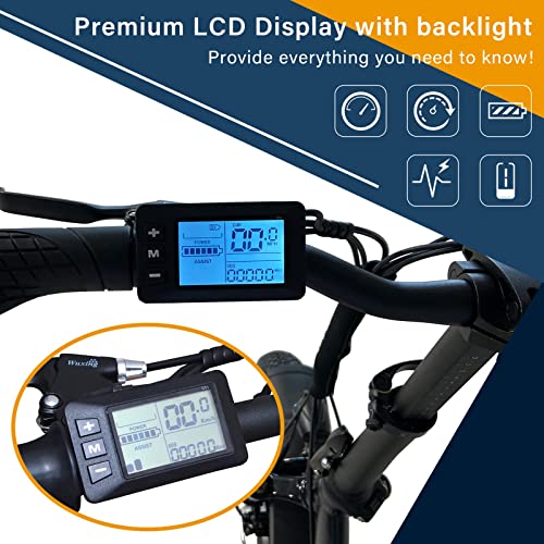 vtuvia Electric Bike 20″ x 4.0 Fat Tire StepThru Electric Bicycles for