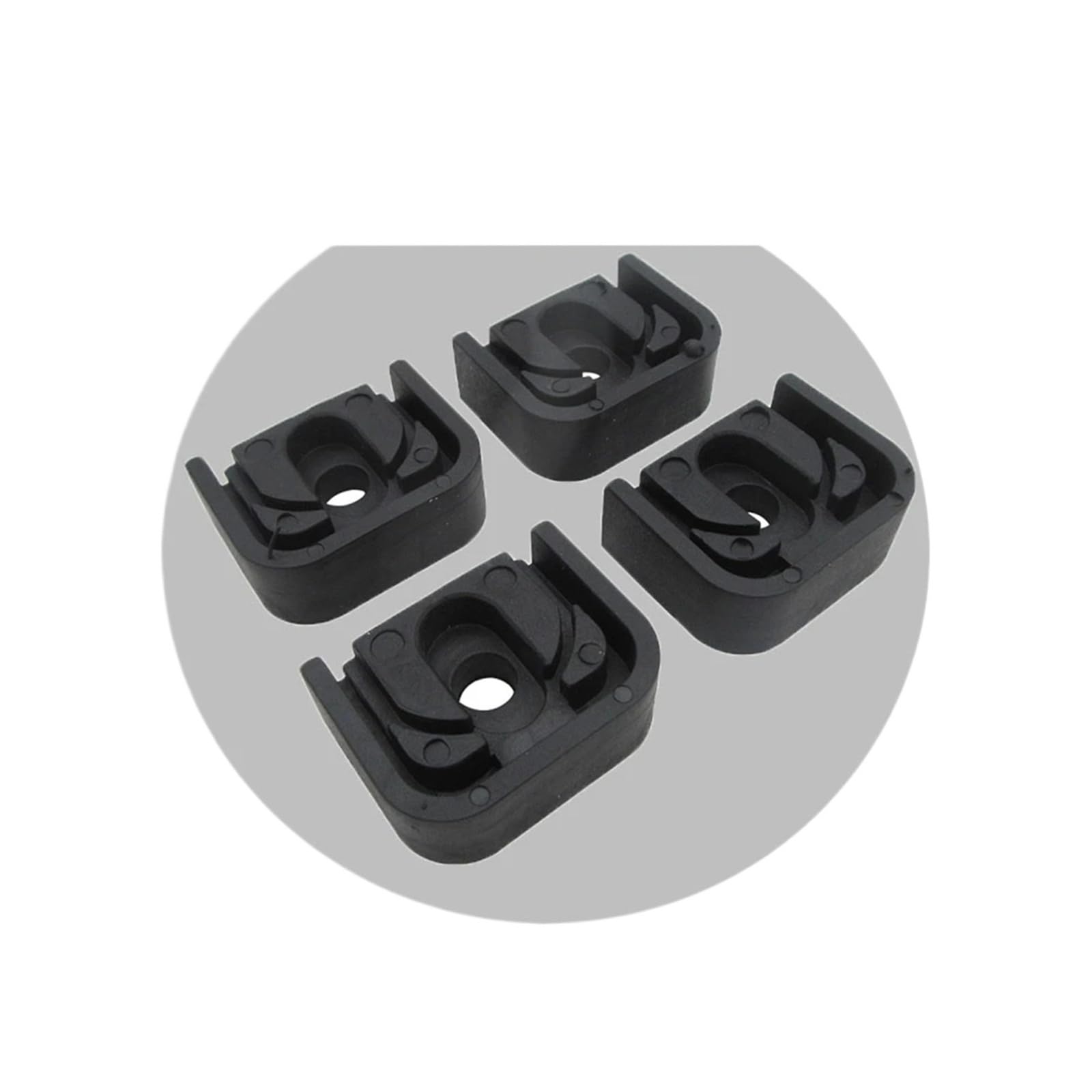 4 soportes de montaje antivibración de goma for aire acondicionado con amortiguación de impactos. Incluye 4 almohadillas aislantes antivibración.(AC-t4)