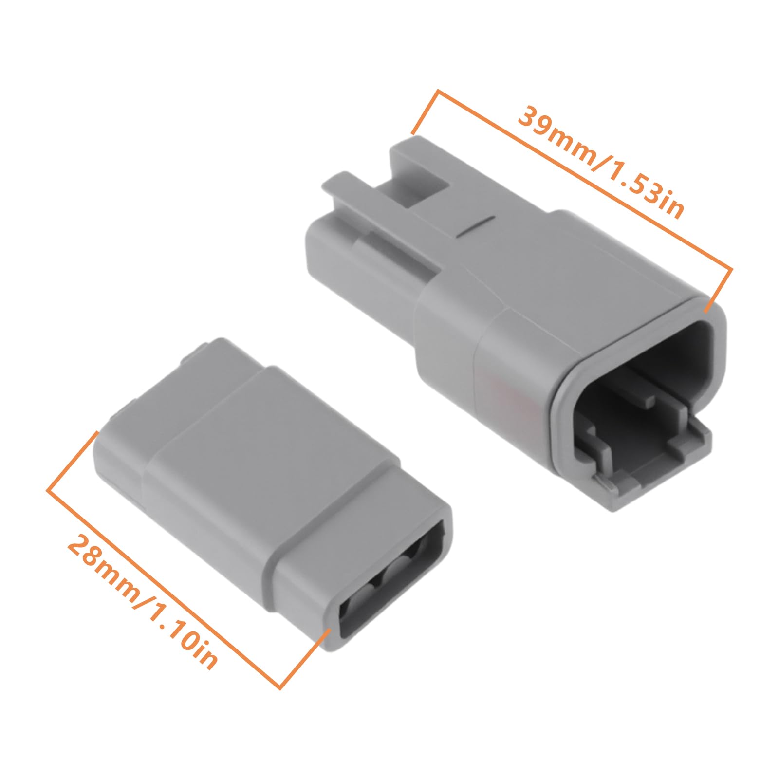 EMSea 4PCS DTM Series 3 Pin Way Male And Female Connector Kit With Wedgelocks and Terminals DTM04-3P DTM06-3S for Automotive Electrical Systems - Image 4