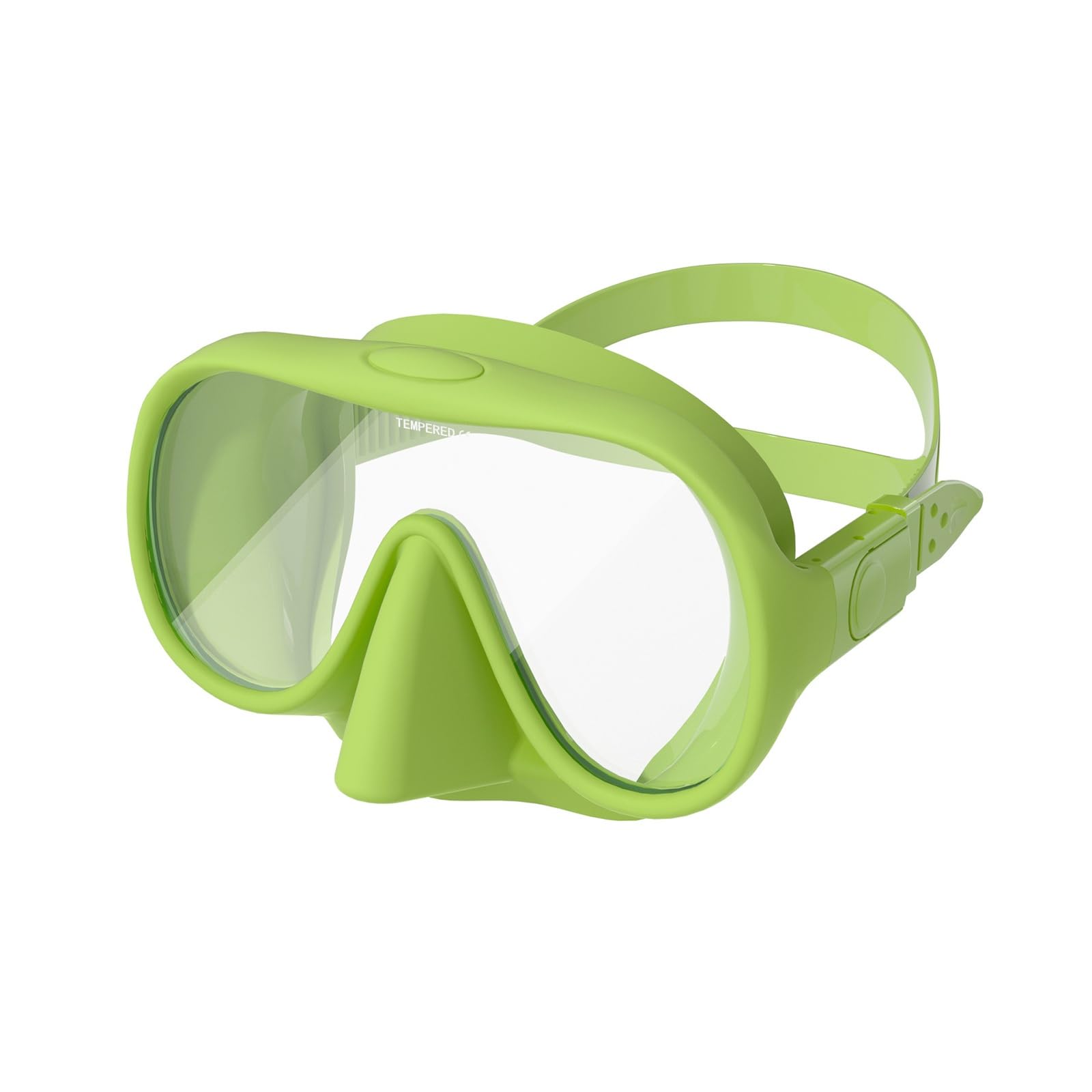 Máscaras de Buceo Máscara de Snorkel líquido con Lente antivaho for Buceo para Uso Diario(Verde)