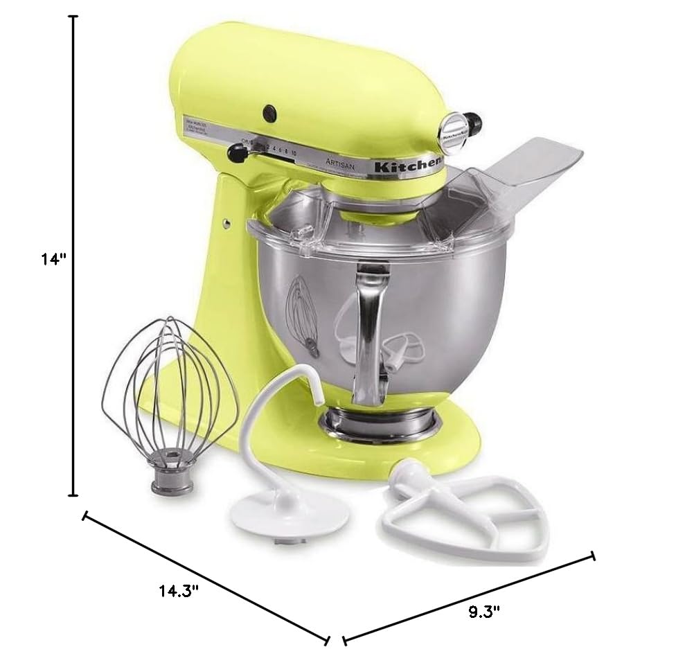 Image of KitchenAid KSM150PSPE Artisan Series 5-Qt. Stand Mixer with Pouring Shield - Pear