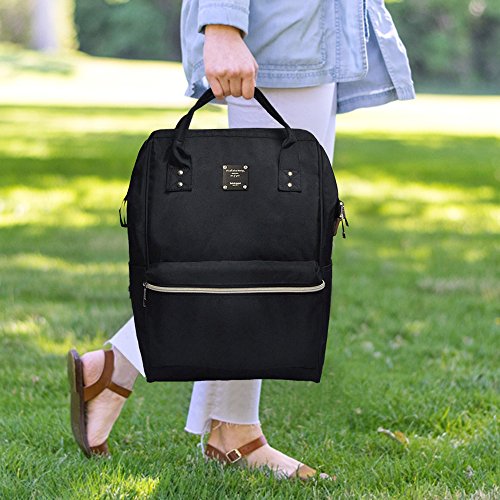 Bebamour Casual Laptop Backpack for Women and Men School Rucksack 15.6 inch Classic Waterproof College Travel Business Bags（Black） - Thumbnail 7
