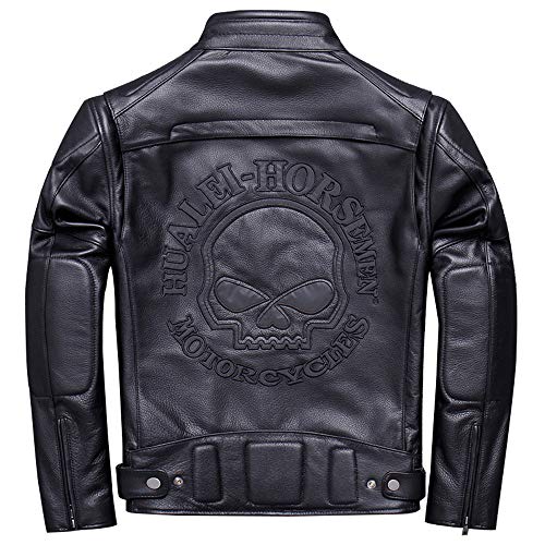Bactim メンズライダース 牛革本革レザージャケット大きいサイズ ハーレー 革コート 立て襟 ハーレー革ジャン ファッションジャンパー 春秋冬着 カコイイ防寒防风防雨 L の価格推移 サープラ