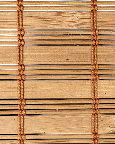 Chicology Bamboo Blinds , Shades Roman For Windows Window Home Patio & Shade 27"W X 64"H, Squirrel #TOP6