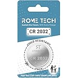 Rome Tech Wrist Watch CR2032 Casio Watch Battery Compatible with CASIO G-Shock GBD100-1 GBD100BAR-4 GBD200-1 GBD200LM-1 GBD200RD-4 GBD200UU-9 GBX100-1 GBX100-2 - CR 2032 G Shock Battery Replacement
