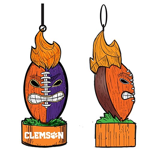 Team Sports America Clemson University Lit Team Tiki Ball Ornament