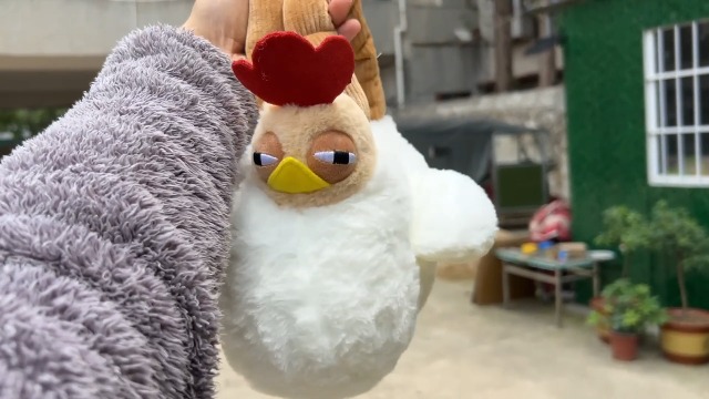 Bolso de Mano de Peluche con Forma de Pollo Suave miniatura 7
