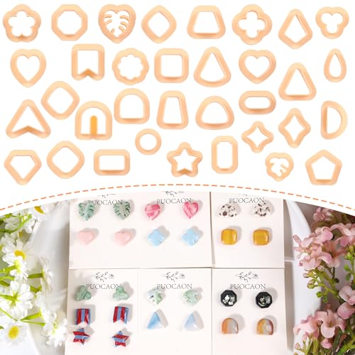 Puocaon Small Polymer Clay Cutters - 34 Shapes...