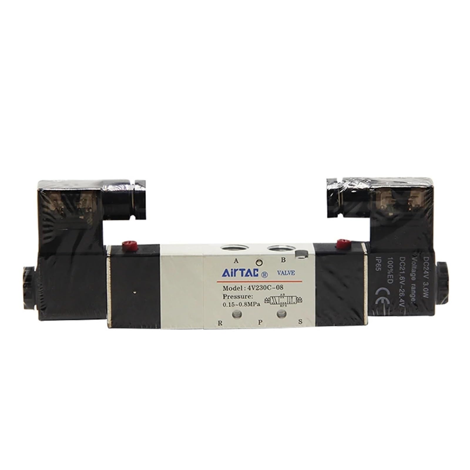 COSZWQDP Solenoid Valve 4v230C/E/P-08 4v230-08 Pneumatic Reversing Control(4v230-08 AC220V)