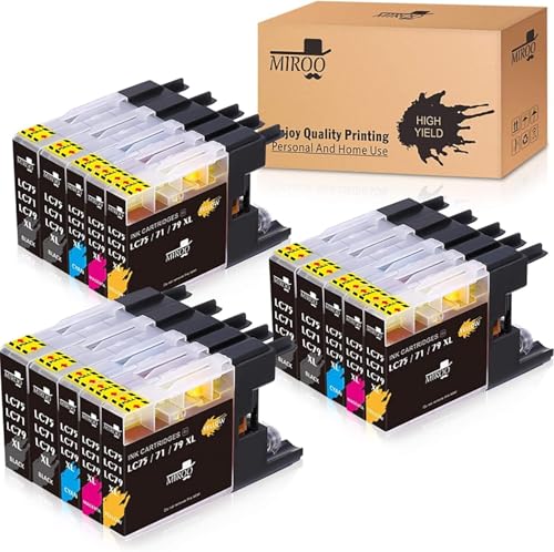 MIROO Compatible Ink Cartridge Replacement for Brother LC75 LC71 LC79...
