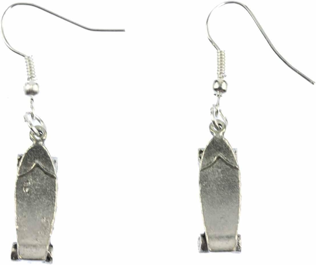 Skateboard Earrings Miniblings Board Earring Skating Skate Skaterboard Silver