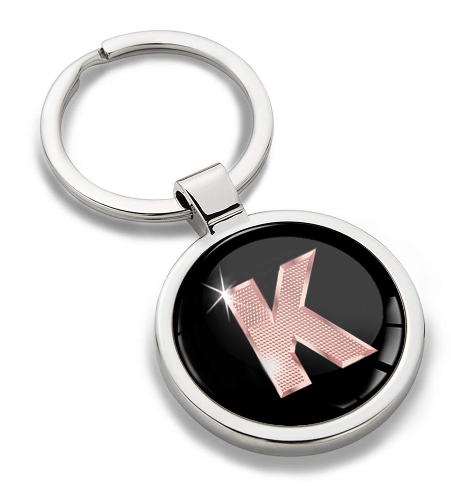Biomar Labs Metal Keyring with 3D Domed Sticker Key Chain Men Women KK