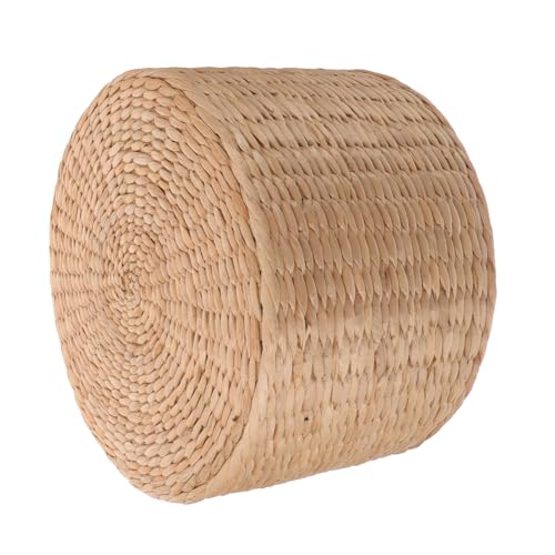 Yardwe Petit Tabouret Tissé pour Enfants 11.61X11.61X7.68In Tabouret À Langer LéGer Et Polyvalent en Rotin Et Jonc De Mer pour Jardin Repose-Pieds Et Table...