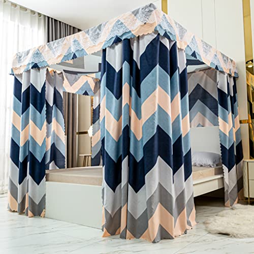 Mosquitero para Cama de Princesa con 4 Postes para Cama Queen y Matrimonial Cortina Tipo E 3