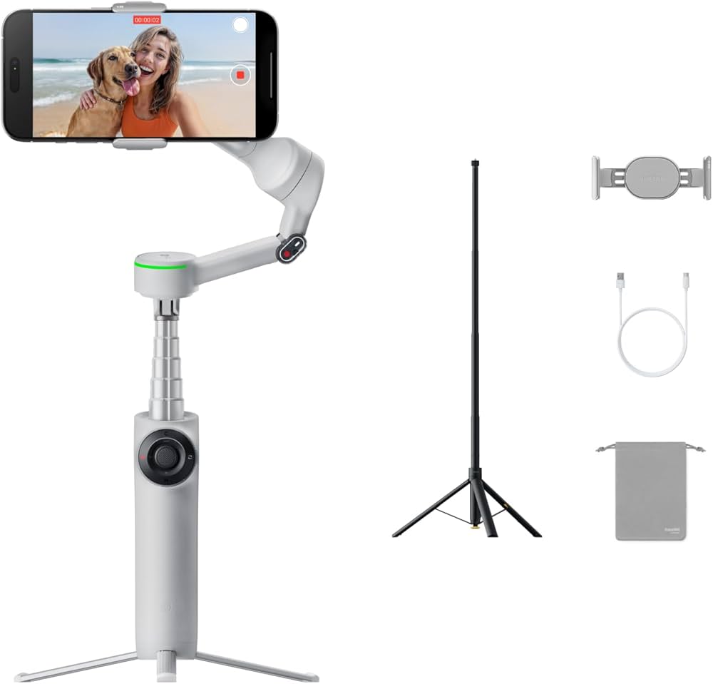 Amazon | Insta360 Flow 2 Pro スポーツキット (グレー) – 折りたたみ