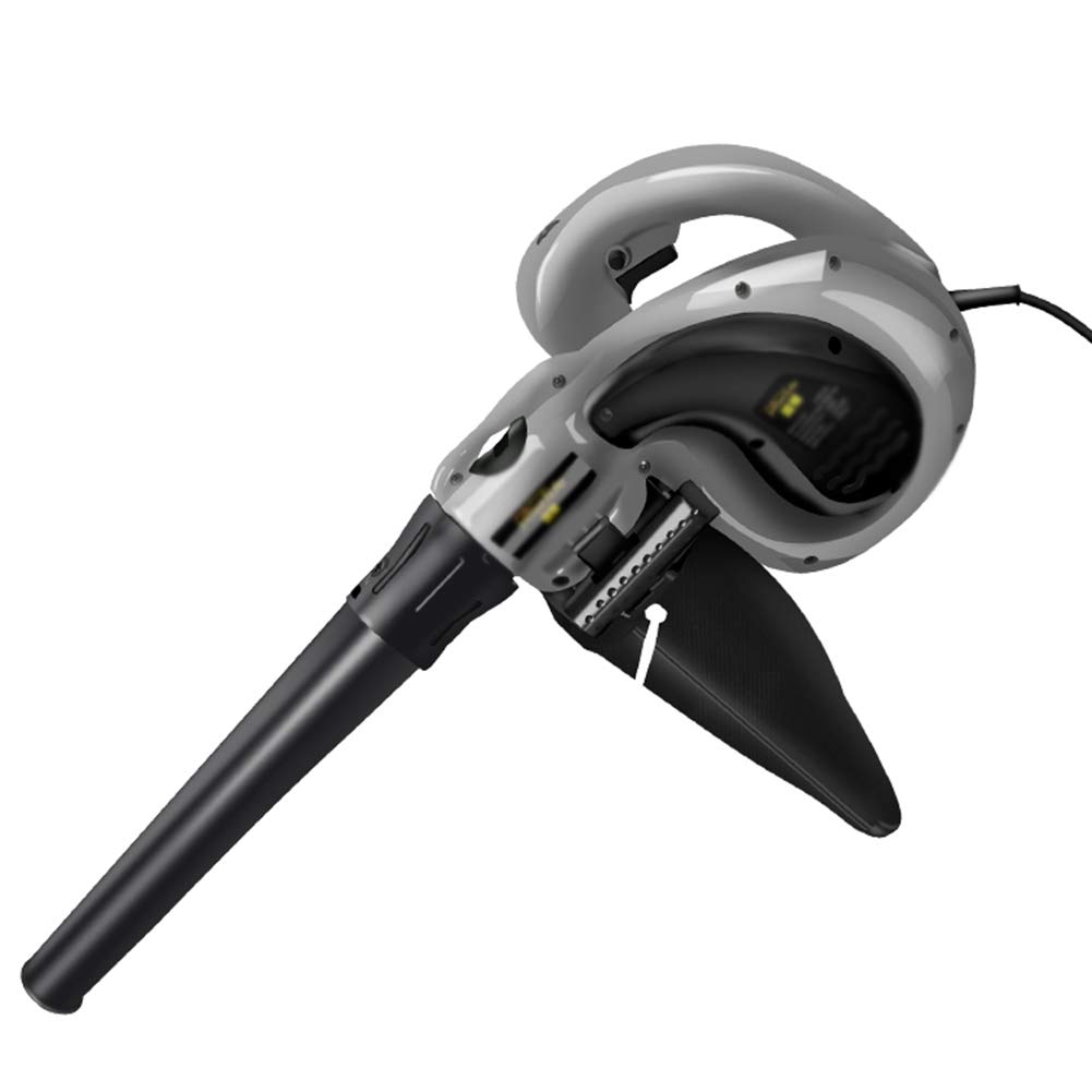 Spazzatrice e Aspirapolvere Elettrica Portatile 2 in 1,soffiatore per Foglie con Cavo da 2500W con Controllo Elettronico della velocità,per la Pulizia di Terrazze/Giardino