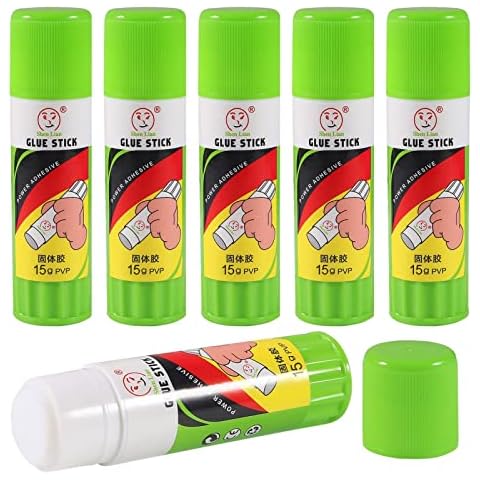 ALMOCN 6pcs 3D Printer Glue Sticks, Solid Stickers for 3D Printer Hot Bed Print Filament PLA ABS PET PETG and Other More -15g(1) Cover