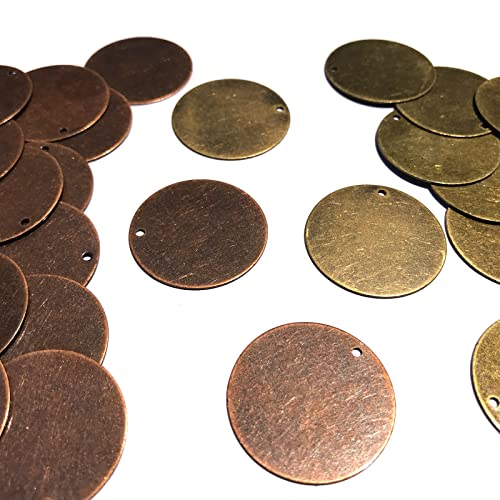 Metal Stamping Blanks for Metal Stamping and Jewelry Making Supplies by AKHAT (2 Colors, 1