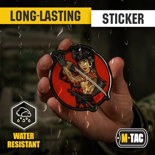 Image of M-Tac Morale Sticker Tactical Girl - 3D Sticker - Bumper Sticker - Tactical Military Stickers for Laptop, Tablet, Phone, Notebook, Car Bumper, Hard Hat (#3 Sith)