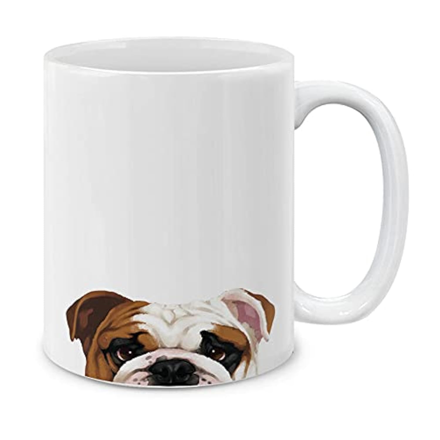 MUGBREW English Bulldog Ceramic Coffee Mug Tea Cup, 11 OZ