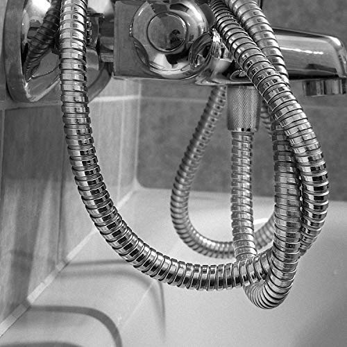 Gonioa Shower Hose Extra Long 118 Inches Chrome Shower Head Hose or Faucet Extension Tubes, Handheld Shower Hose Pipe for Bathroom Shower Sprayer Hose Replacement with Brass Insert - Thumbnail 6
