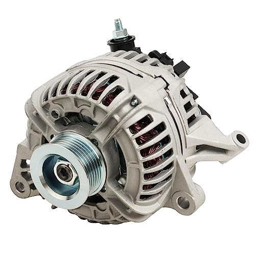 Image of KAX Alternator New 13916N for 2003-2006 Durango, 2004 Grand Cherokee, 1999 Grand Cherokee Compatible with 13916N,13916 12V 132Amp CW 6-Groove Pulley
