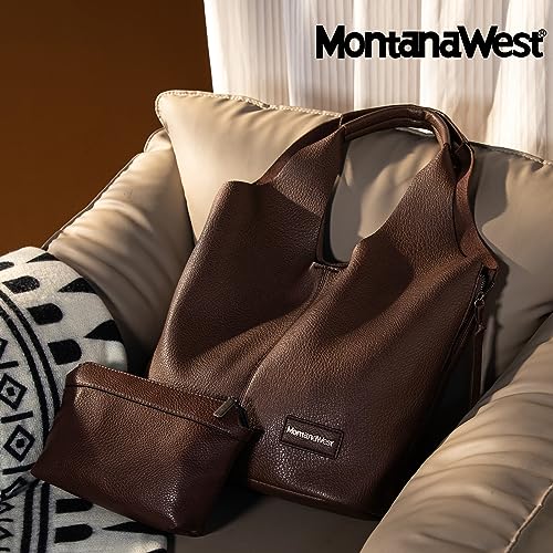 Image of Montana West Slouchy Hobo Bags for Women Soft Designer Shoulder Purses Ladies Top Handle Handbag