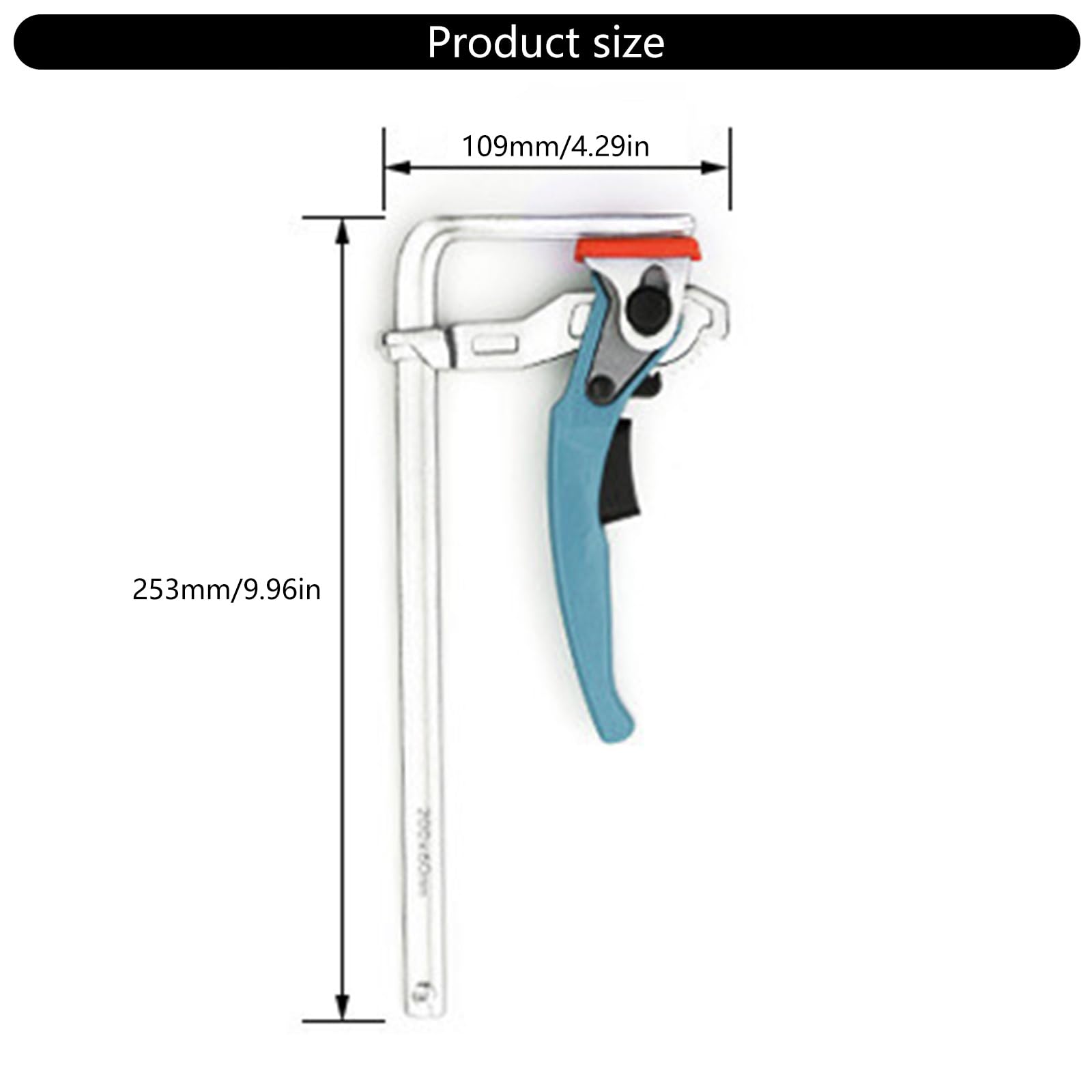 Pratico Morsetti di Lunghezza 200mm Accessorio Portatile per Banchi da Lavoro Pressione Rapida Regolabile con Superfici Morbide Protettivo Morsetti Da Tavolo In Acciaio Inox