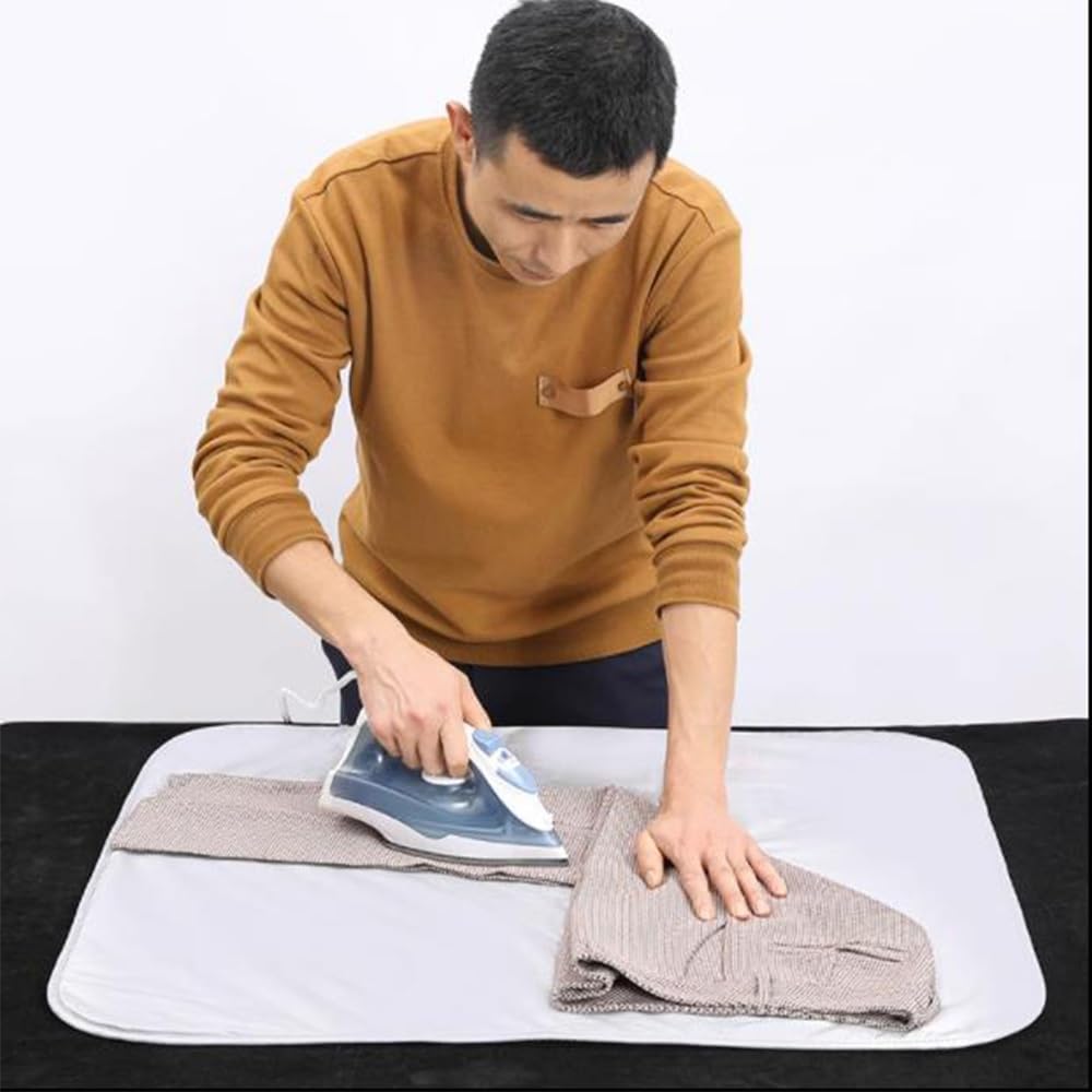 Bügeldecke for Tischplatte, hitzebeständige Bügelmattendecke, Faltbarer alternativer Bezug for Bügelbrett ,Bügelbrettbezüge(28x32 inch ( 80x70 cm))
