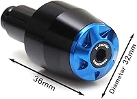 Vista 2 de Toka - Deslizadores de extremos de manillar CNC azul compatibles con T-MAX 530 XP530 12-14 FZ6 Fazer S 600 FZ8 Fazer S 800 MT-07 MT-09