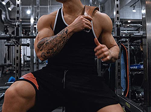 Mens Quick-Dry Workout Lightweight Stringer Training Singlet Athletic Muscle Tank Tops for Men T484