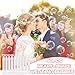 FOIMAS 40pcs Mini Wedding Bubble Wand,White Heart Bubble Wand for Guest Wedding Party Favor Bachelorette Party Valentines Day Party Decoration Supply