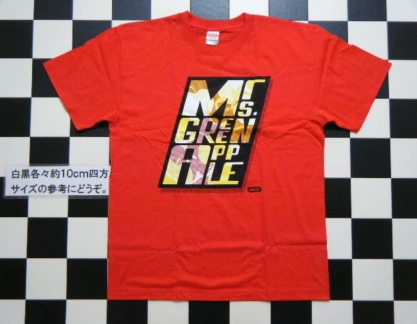 Amazon.co.jp: MGA ミセスグリーンアップル 半袖 Tシャツ L 赤 れ1628