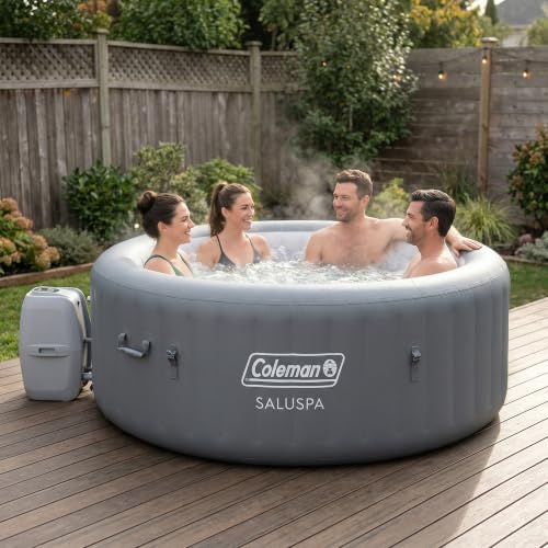 Image of Coleman SaluSpa Energy-Efficient AirJet 4-6 Person Inflatable Hot Tub