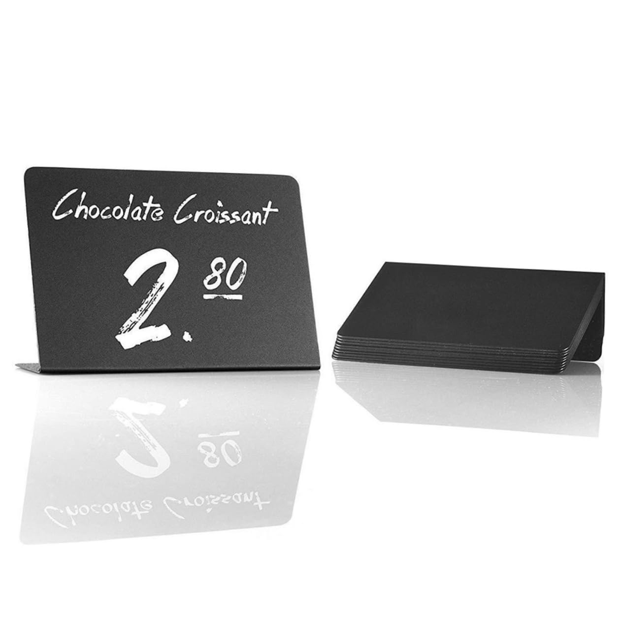 Angoily 3 Sätze Teiliges Acryl Kreidetafel Kleine Schwarze Schreibtafel Für Hochzeit Party Tischdekoration Vielseitiges Display Für Nachrichten Und Beschriftungen 4 Stück * 3