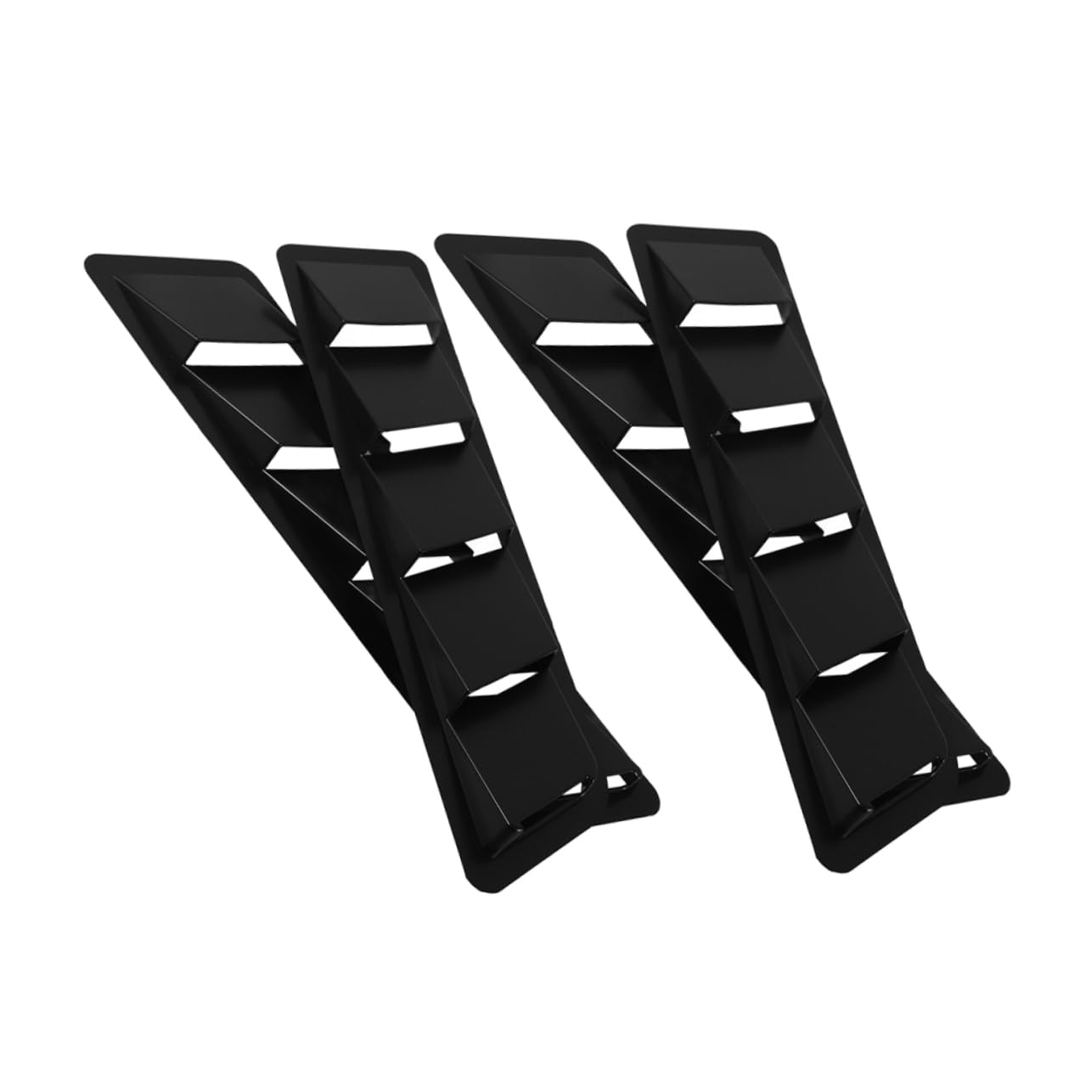 STOBAZA Car Hood Air Vents for Car Hood Scoop Louver Kit Universal Vent Cover Abs Material 4pcs